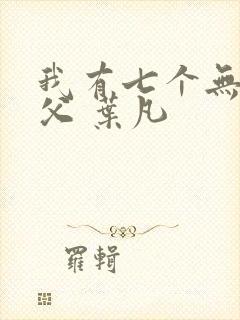 我有七个无敌师父 叶凡封面