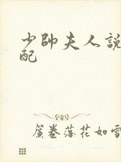 少帅夫人说她不配