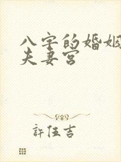 八字的婚姻宫与夫妻宫封面