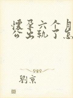 怀孕六个月多老公出轨了怎么办