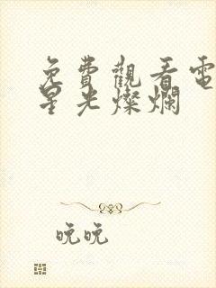 免费观看电视剧星光灿烂