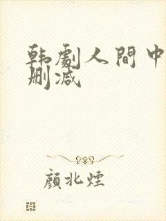 韩剧人间中毒无删减