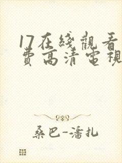 17在线观看免费高清电视剧在线观看封面