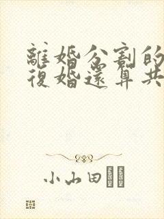 离婚分割的财产复婚还算共同财产吗