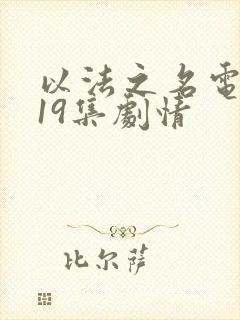 以法之名电视剧19集剧情