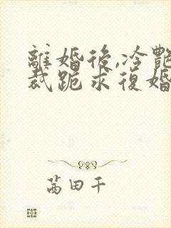 离婚后,冷艳总裁跪求复婚免费看