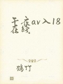 午夜av入18在线
