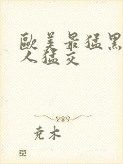 欧美最猛黑人黑人猛交封面