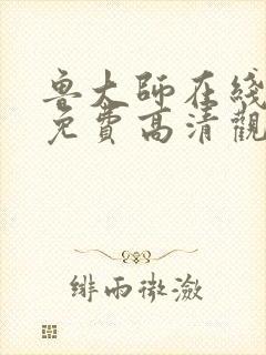 鲁大师在线播放免费高清观看封面