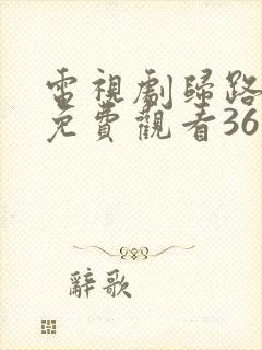 电视剧归路全集免费观看36集