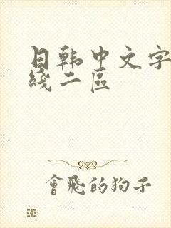 日韩中文字幕在线二区封面