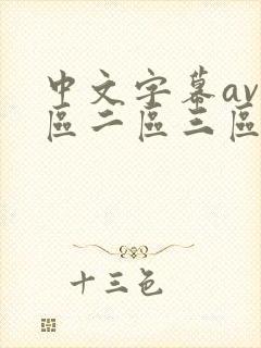 中文字幕av一区二区三区人妻