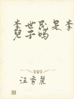 李世民是李渊的儿子吗