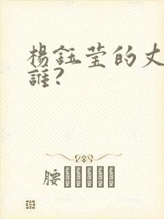 杨钰莹的丈夫是谁?