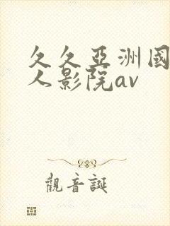 久久亚洲国产成人影院av