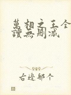 万相之王全文阅读无删减封面