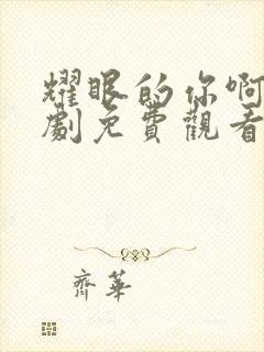 耀眼的你啊电视剧免费观看完整版