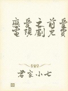 恋爱之前爱上你电视剧免费观看全集