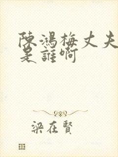 陈鸿梅丈夫到底是谁啊