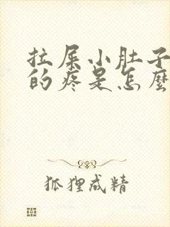 拉屎小肚子下坠的疼是怎么回事