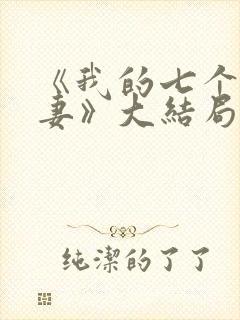 《我的七个未婚妻》大结局封面