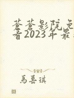 苍苍影院免费观看2023年最新电视剧