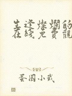 生逢灿烂的日子在线免费观看全集