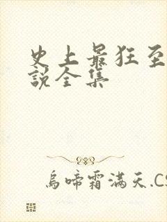 史上最狂至尊小说全集