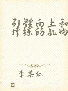 引体向上和俯卧撑练的肌肉一样吗封面