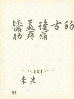 膝盖后方的窝处筋疼痛