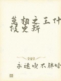 万相之王什么时候更新