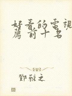 好看的电视剧推荐 前十名