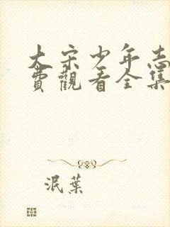 大宋少年志2免费观看全集