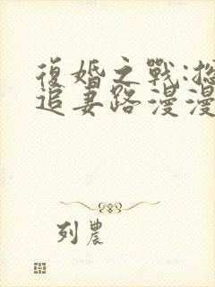 复婚之战:总裁追妻路漫漫漫画