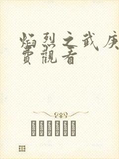 焰烈之武庚纪免费观看封面