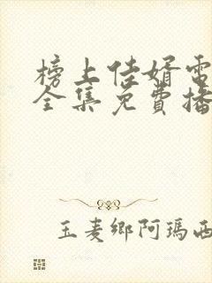 榜上佳婿电视剧全集免费播放