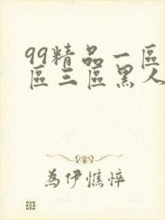 99精品一区二区三区黑人哦封面