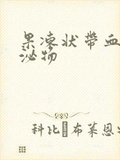 果冻状带血丝分泌物