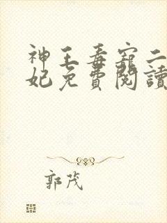 神王毒宠二嫁王妃免费阅读全文封面