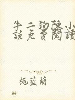牛二狗陈小燕小说免费阅读全文无弹窗