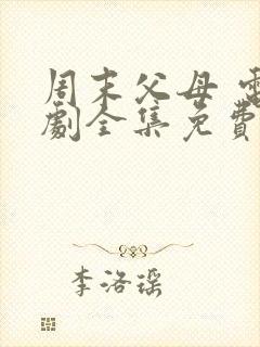 周末父母 电视剧全集免费封面