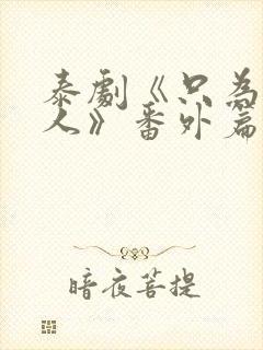 泰剧《只为你一人》番外篇