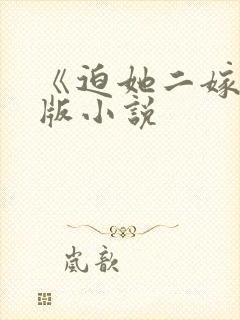 《迫她二嫁》原版小说封面