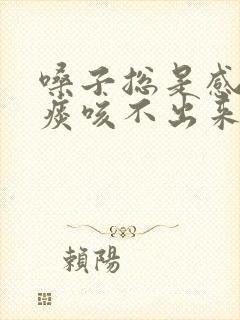 嗓子总是感觉有痰咳不出来咽不下去封面