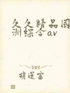 久久精品国产亚洲综合av封面