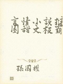 言情小说推荐校园甜文校霸