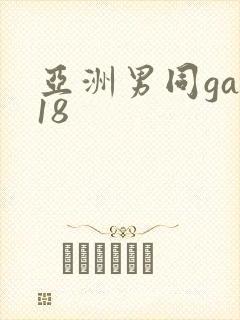 亚洲男同gay18封面