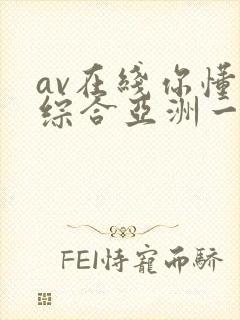 av在线你懂的综合亚洲一区封面