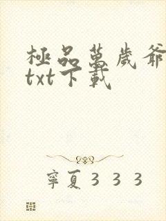 极品万岁爷完本txt下载