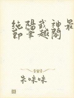 纯阳武神最新章节笔趣阁